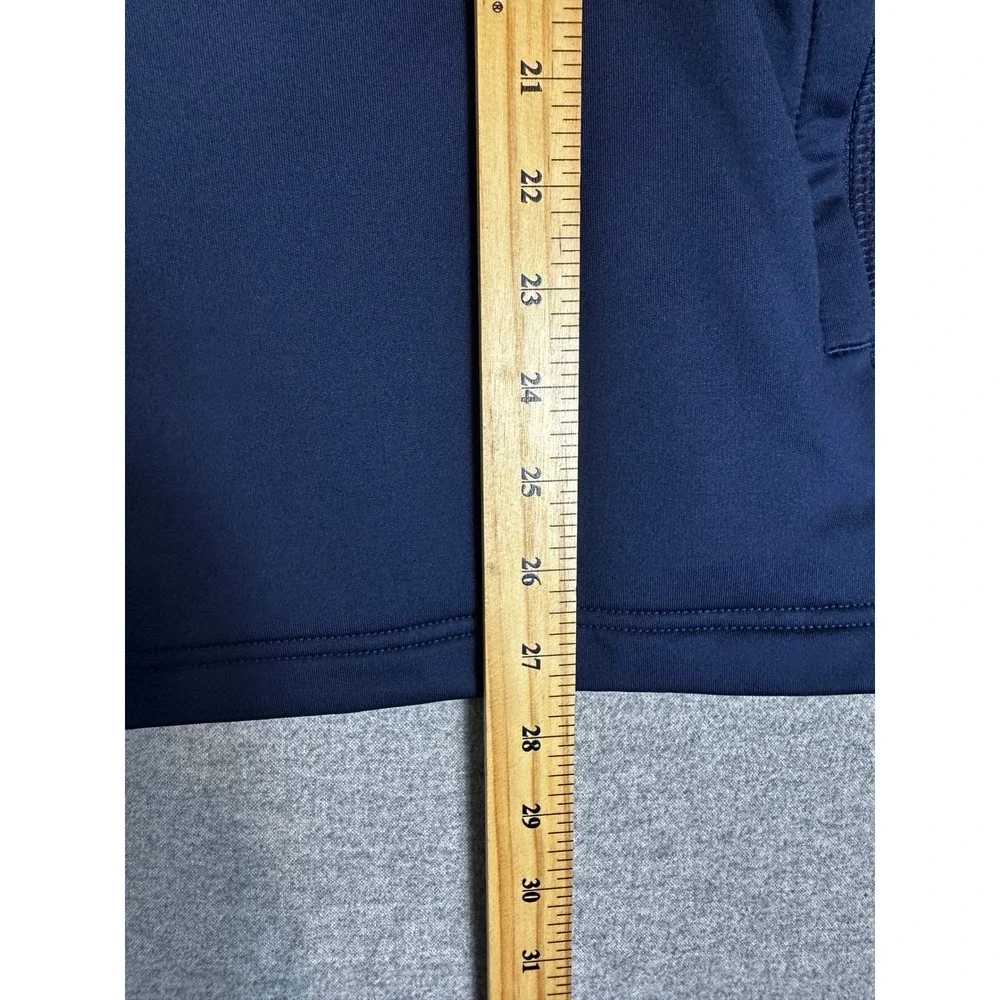 Lacoste Performance High-Neck Midlayer Golf Sweatshirt Mens XL Navy Blue 1/4 Zip